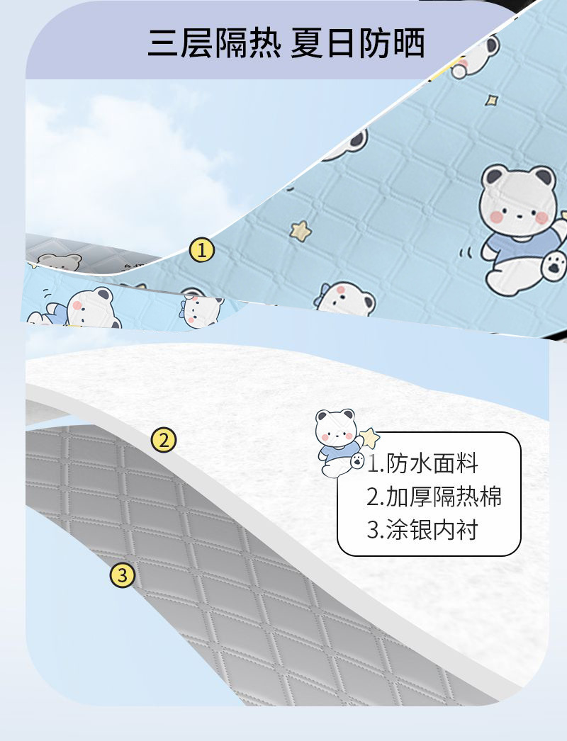 电瓶车挡风被夏季防晒被夏天防嗮罩电瓶车遮阳罩挡风衣四季通用详情29