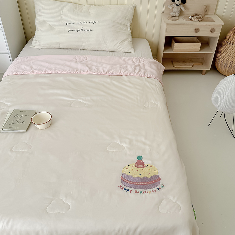 A类亲子款60支兰精天丝儿童夏被婴幼儿空调夏凉被午睡学生薄被子详情39