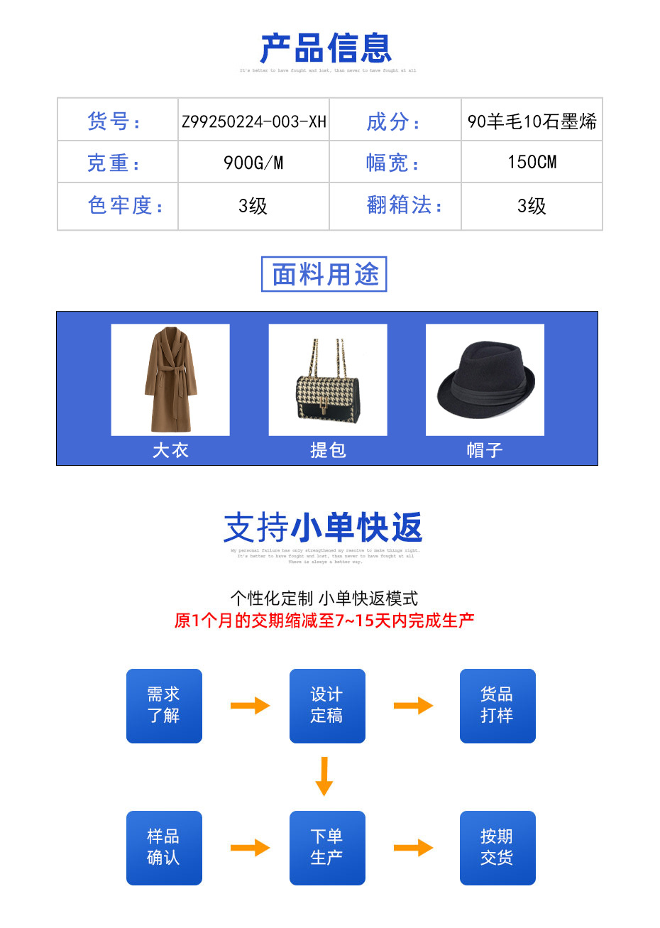 灰色双面阿尔巴卡面料保暖透气加厚冬季大衣外套详情3