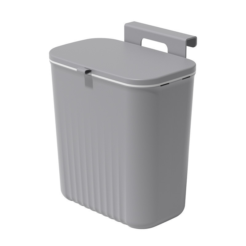 Kitchen trash can, wall-mounted household cabinet door, wall-mounted kitchen waste bin, suspended bathroom toilet pic 12
