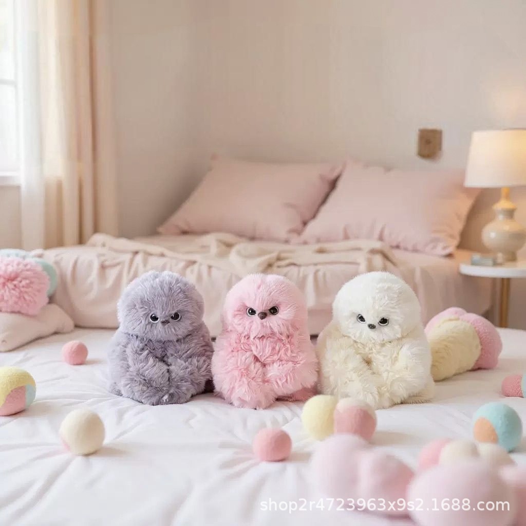 会唱歌扭头害羞毛绒玩偶公仔可爱ins风包包挂件少女心萌宠玩具详情3