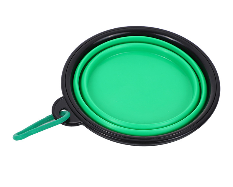 Portable pet folding bowls, silicone outdoor dog basins, cute dog food utensils, various styles of pet supplies wholesale pic 16
