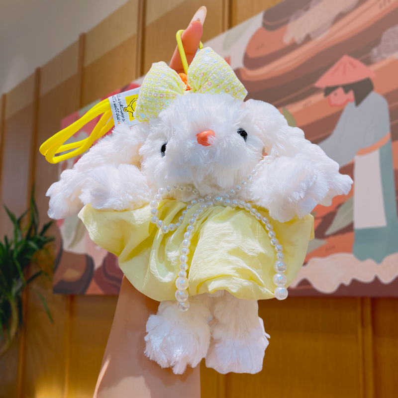Wholesale of new flip-flop rabbit bag pendants, cartoon plush cute dolls, keychains, pendants and small gifts pic 6