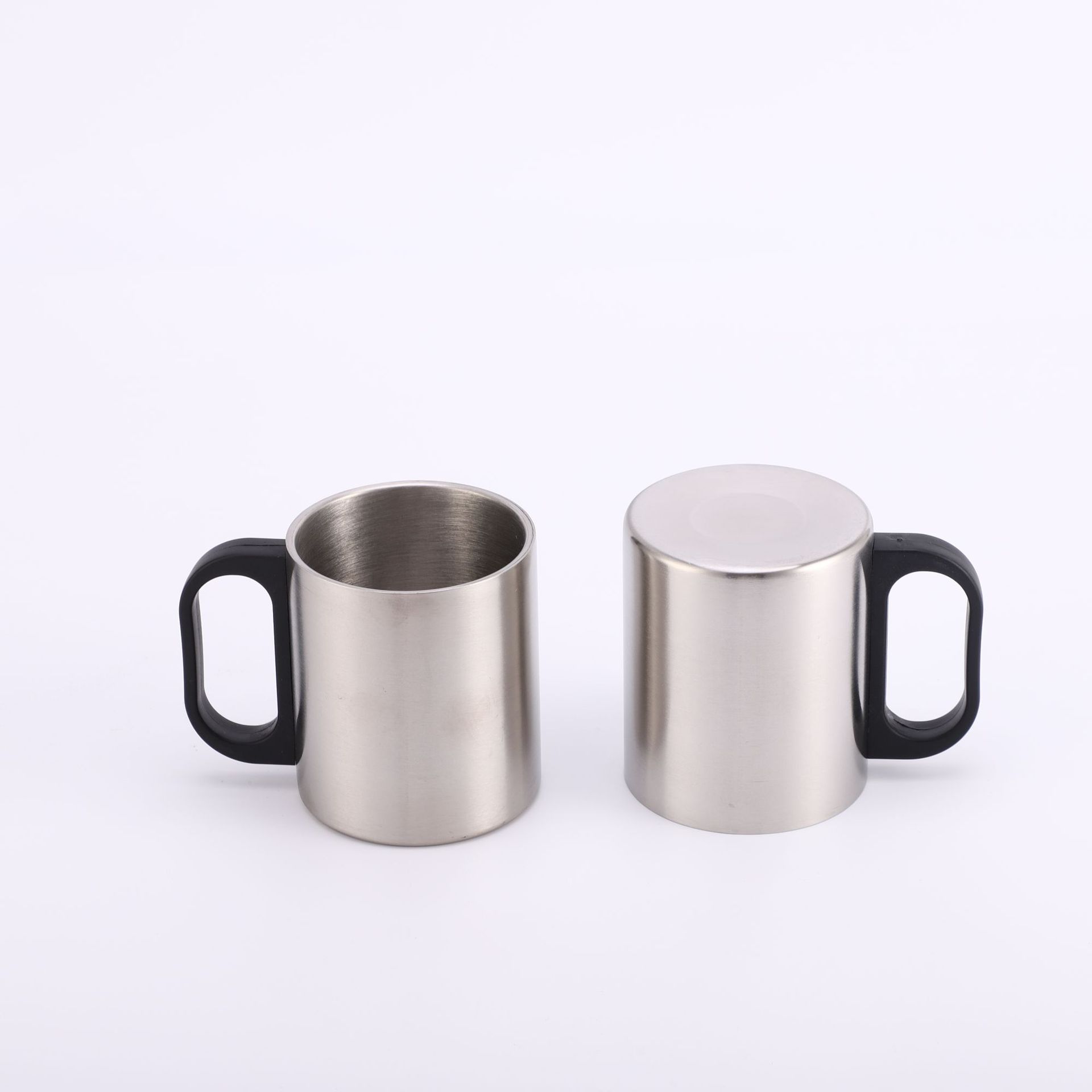 Wholesale of cross-border 304 stainless steel mini mugs with LIDS, handles, multi-functional and shock-resistant water cups pic 13