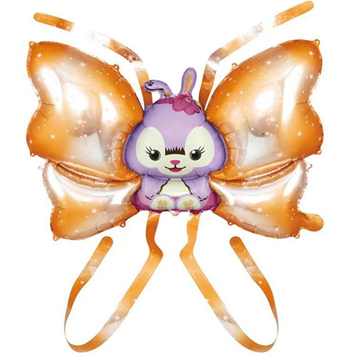 小猪佩奇网红天使的蝴蝶翅膀气球充气儿童小号批发铝膜玩具混批详情7