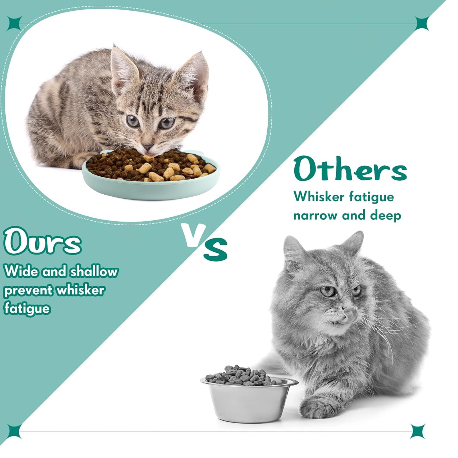Wholesale of cross-border dog feeding bowls, portable silicone food and water basins for cats, pet feeding supplies, dog food and cat food plates pic 8