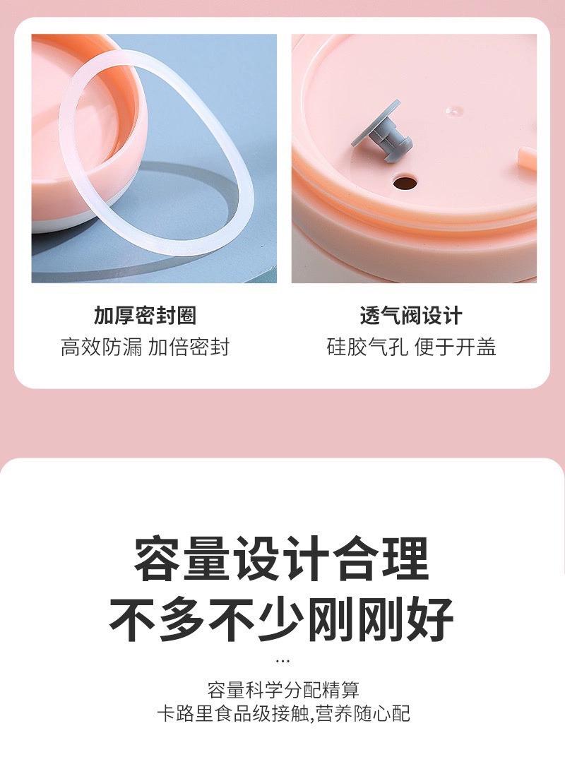 童趣不锈钢汤杯304密封保温汤杯儿童多功能燕麦牛奶保温早餐杯 pic 7