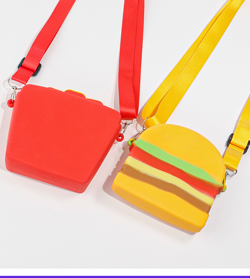 创意仿真食品硅胶洞洞包可爱薯条汉堡卡通儿童斜挎包批发玩具详情14