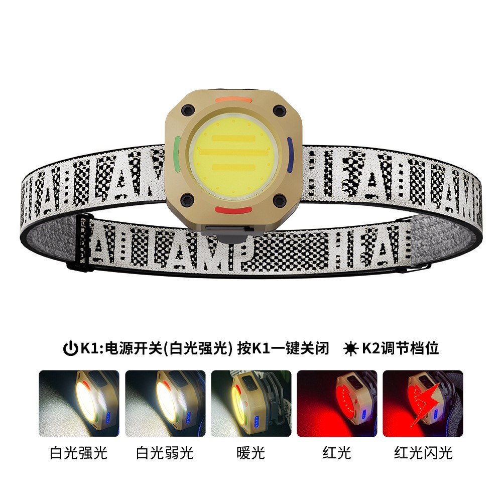 New cross-border COB multi-functional outdoor headlamp, LED strong light, ultra-long battery life, night fishing light, portable cap clip light, mini flashlight pic 10