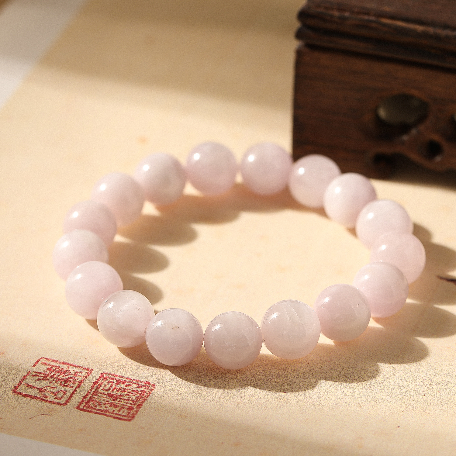 Natural púrpura litio hui un círculo de cristal cadena de mano suave estilo nacional mujer pulsera comercio electrónico fuente de suministro directo de la fábrica pic 1