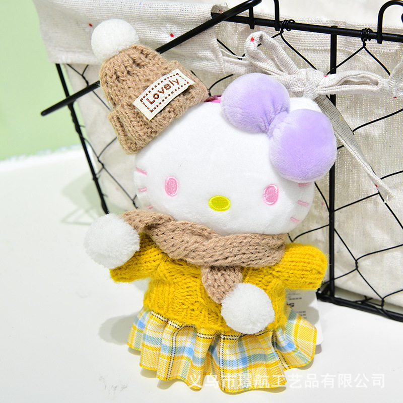 凯蒂猫小挂件可爱hellokitty毛绒公仔玩偶包包挂饰Kitty创意潮品详情7