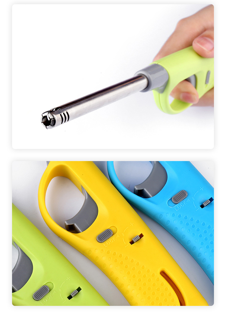 跨境现货户外烧烤明火点火器家用安全点火器煤气灶厨房长嘴打火机详情11