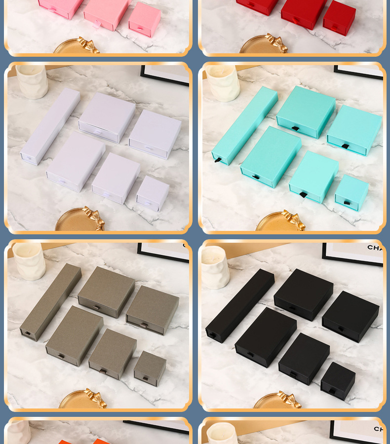 厂家现货首饰盒戒指盒项链饰品盒手链手串包装盒饰品包装盒批发详情10