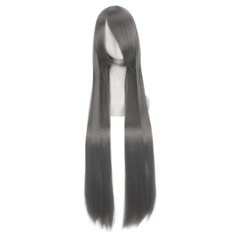 Anime wigs, European and American 100CM wigs, cosplay all-purpose long straight hair for women, multi-color long straight hair manufacturer wholesale pic 21