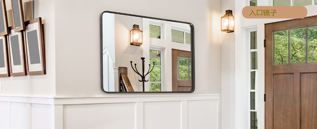 镜子洗手台梳妆镜壁挂式卫生间厕所贴墙自粘免打孔化妆洗脸玻璃镜详情10