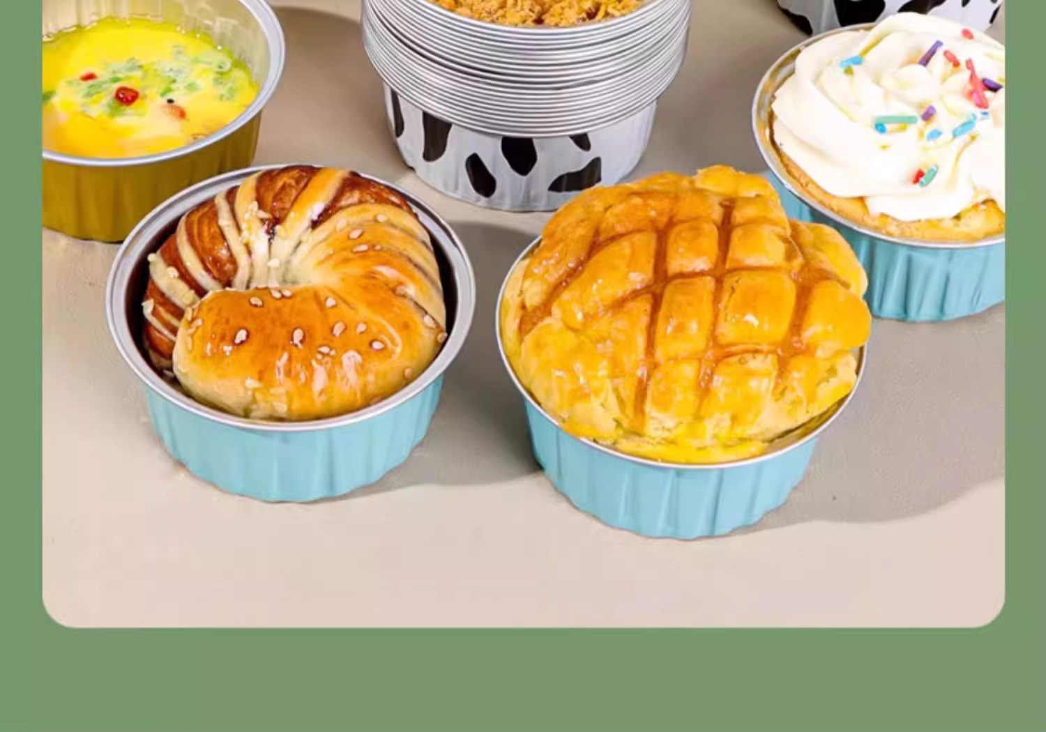 20个【新人立减5元】空气炸锅锡纸碗铝箔家用烘焙可重复使用盒杯详情14