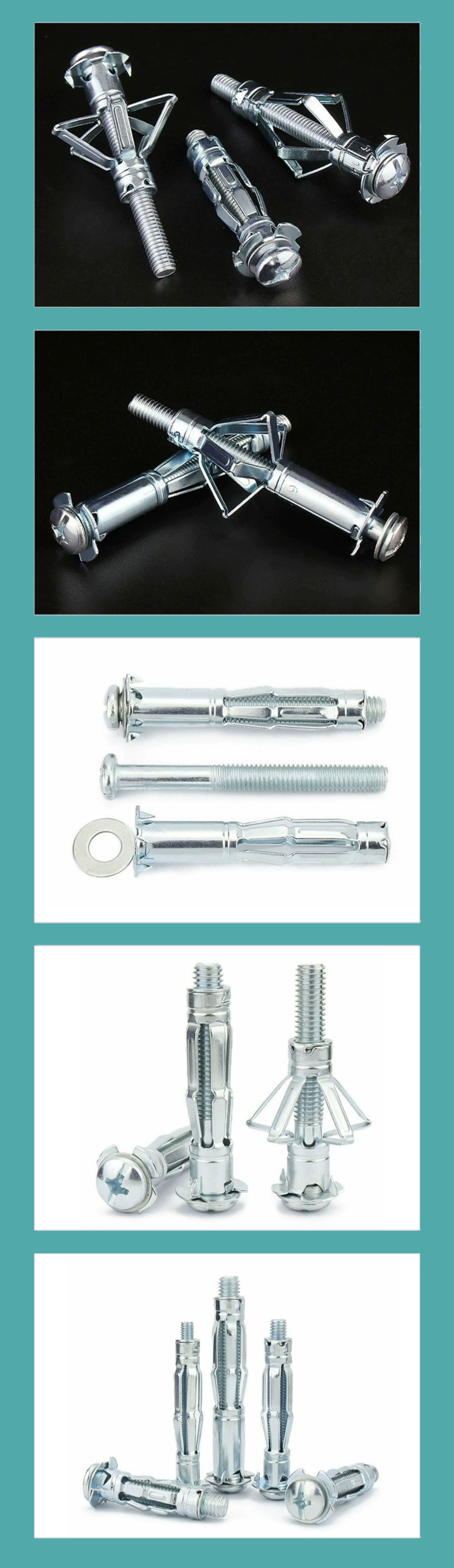 空心砖专用膨胀螺栓空心墙膨胀螺丝飞机石膏板膨胀螺丝中空壁虎详情11