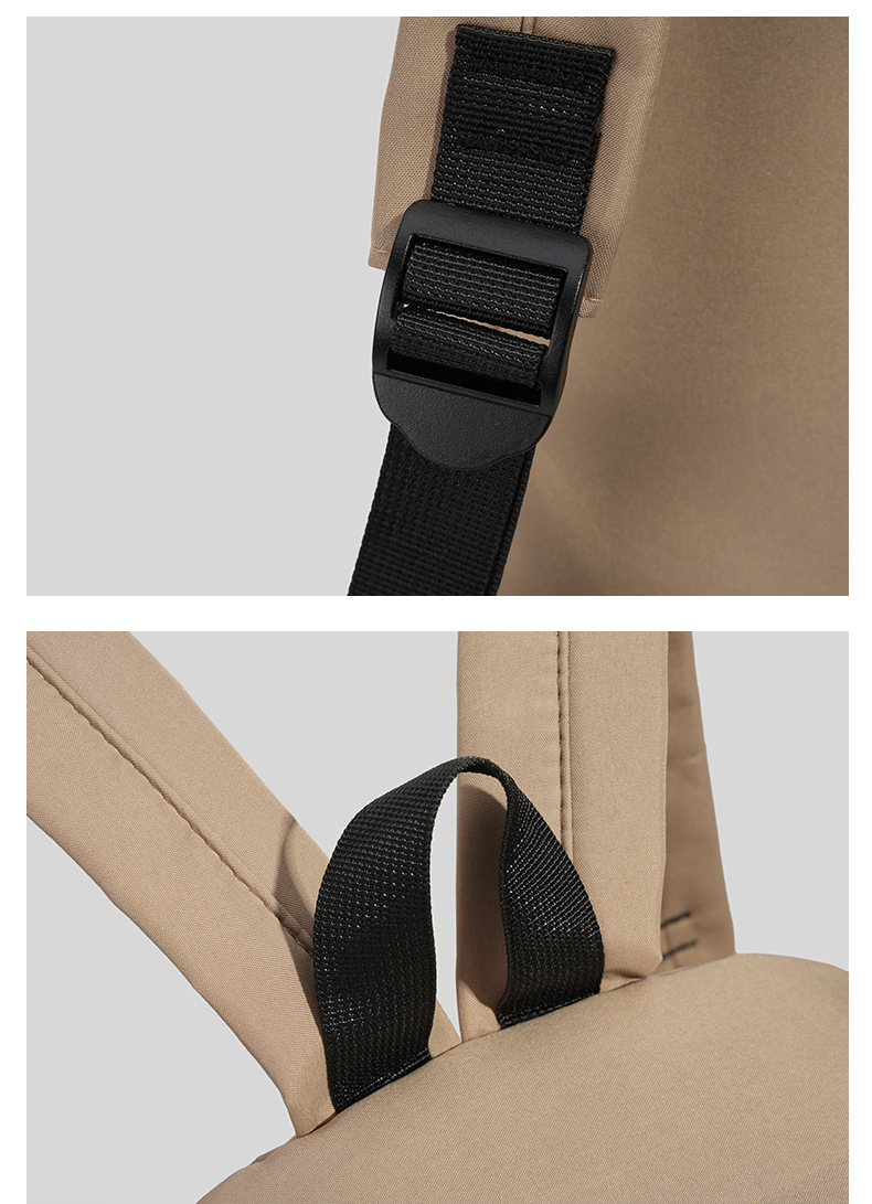 韩版ins风新款双肩包女休闲简约大容量旅行包百搭校园中学生书包详情13