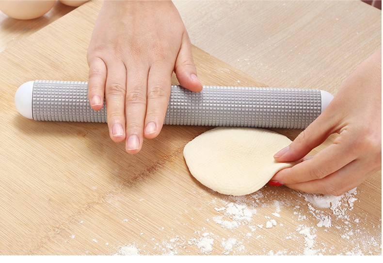 Household rolling pin baking tools, non-stick hand-rolled dough dumpling wrapper tools, floating-point bread venting stick, rolling pin pic 6