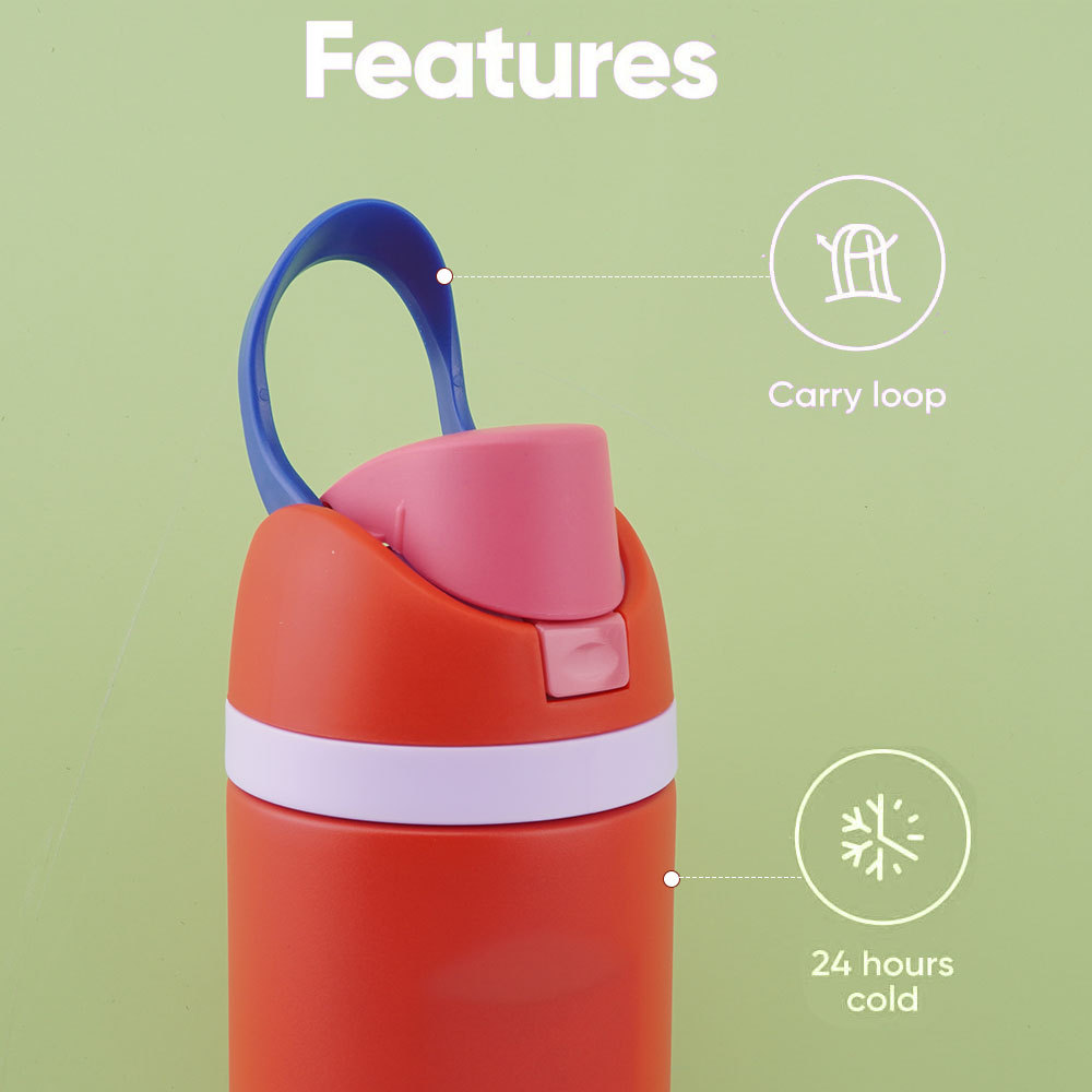 跨境热销304不锈钢户外运动便携式直身双层真空保温杯定 制批发详情4