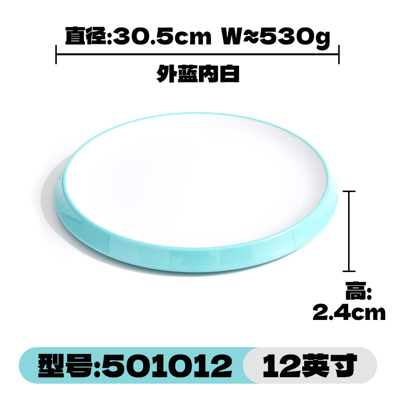 Round melamine tableware, cold dishes, commercial hotel restaurant trays, flat plates, round restaurants, hot pot restaurants, food grade A5 pic 3