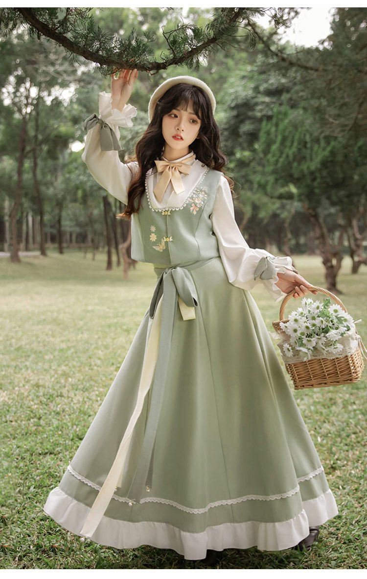 国潮-汉服女成人新款改良汉元素套装破裙中国风日常穿搭详情16