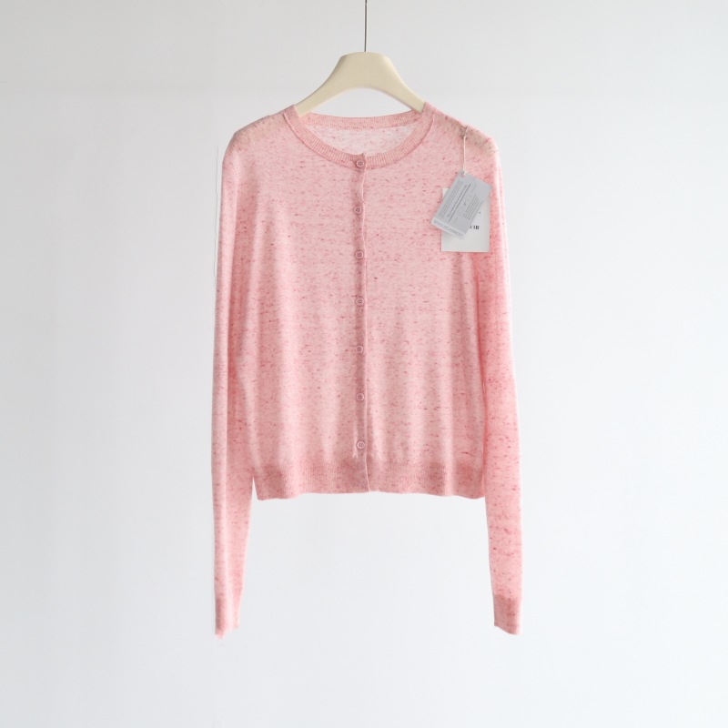 Spring and Summer Colorful 16-needle seamless long-sleeved knitted cardigan for women, soft and skin-friendly commuting outerwear, with a thin coat pic 23