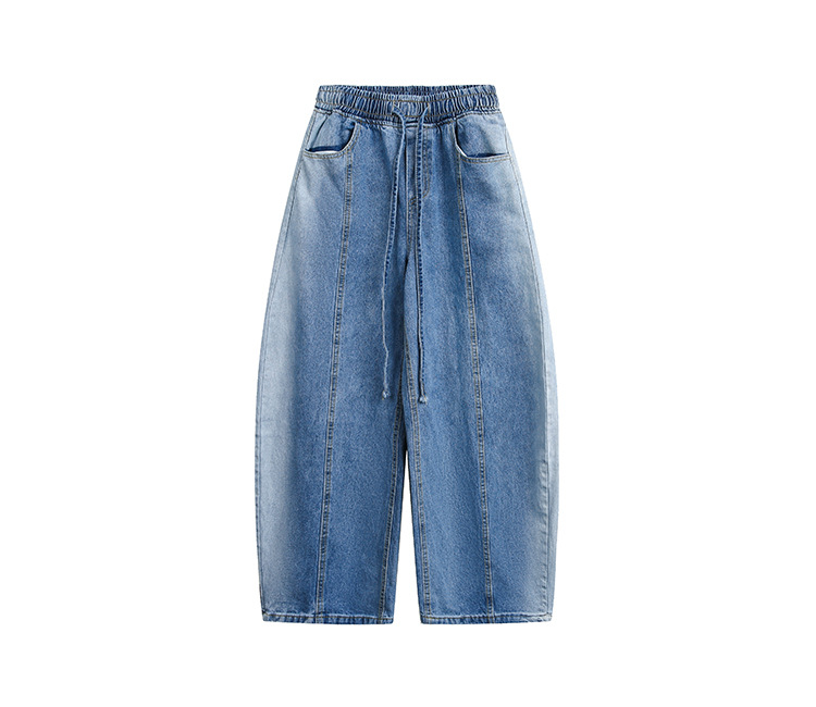 Retro washed curved-cut jeans for men, Spring/Autumn 2026 couple style straight-leg casual long pants pic 13