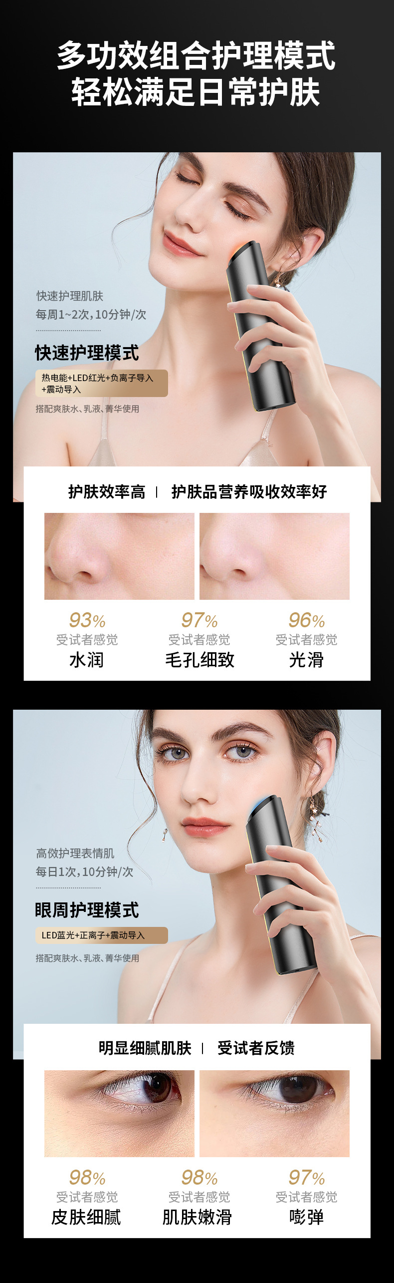 shanilak     家用仪 面部导入提拉嫩肤彩光微电流光子嫩肤按摩器源头工厂详情11