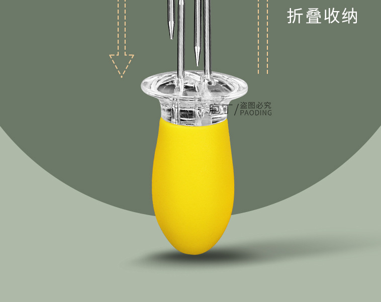 Stainless steel corn pins, BBQ corn sticks, barbecue forks, fruit forks, kitchen small tools in stock pic 11