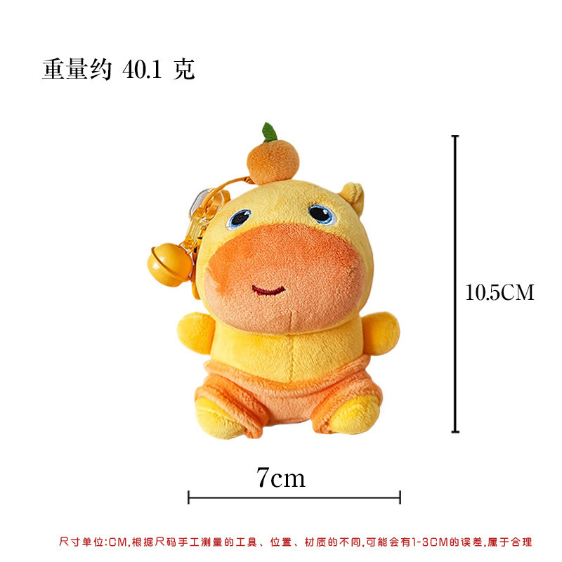 爆款可爱卡皮巴拉水豚毛绒玩偶表情包挂件汽车包包装饰公仔娃娃礼物详情1