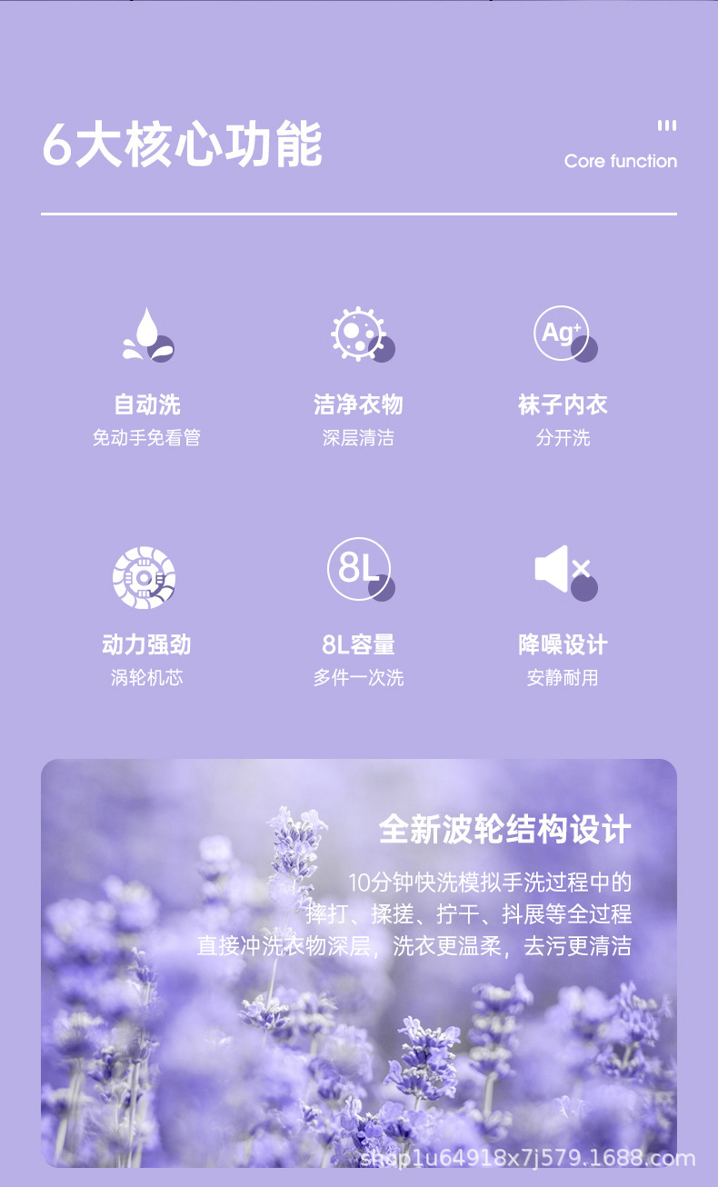 跨境折叠洗衣机家用便携迷你折叠洗衣机内衣清洗机学生宿舍洗衣机详情2