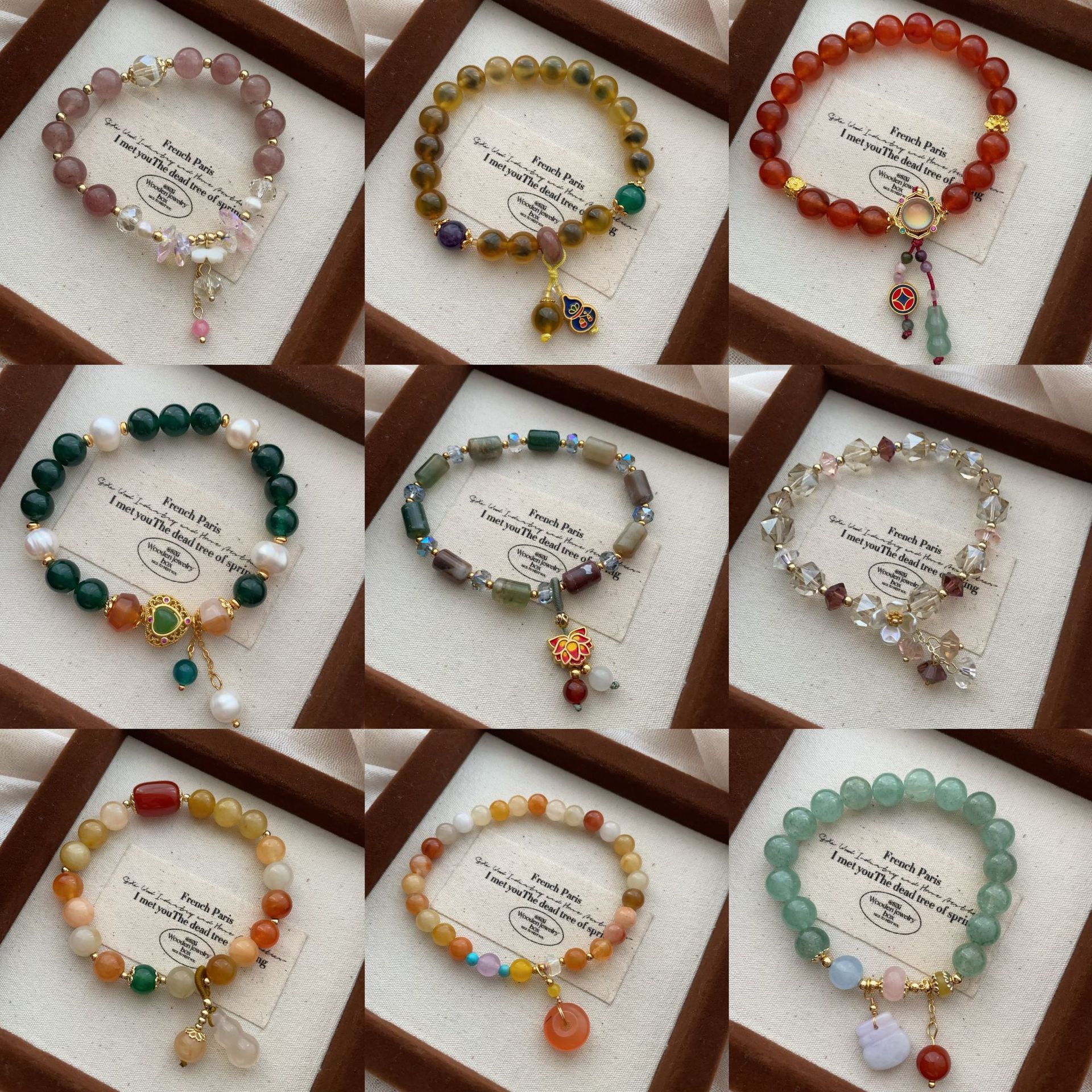 南红玛瑙手串小众设计手链玄学葫芦平安扣国风优雅气质女款手圈详情8