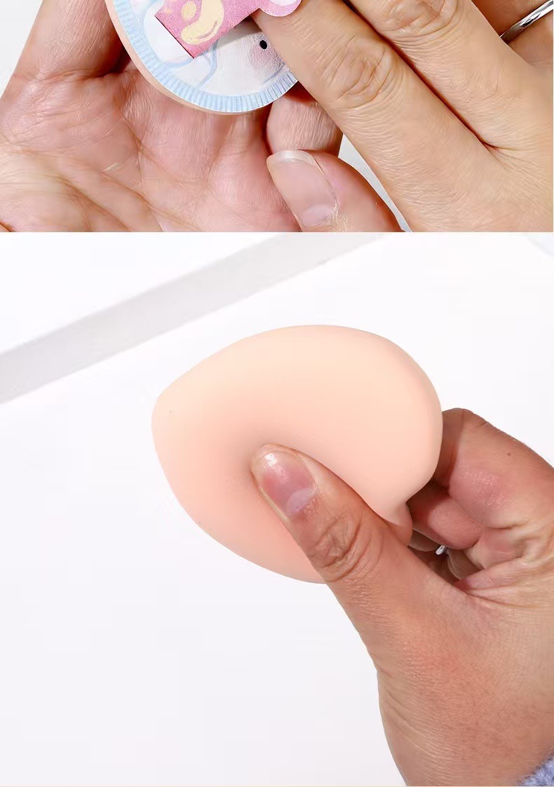 新款萌系可爱棉花糖粉扑加厚气垫粉扑干湿两用不吃粉散粉定妆粉扑详情5