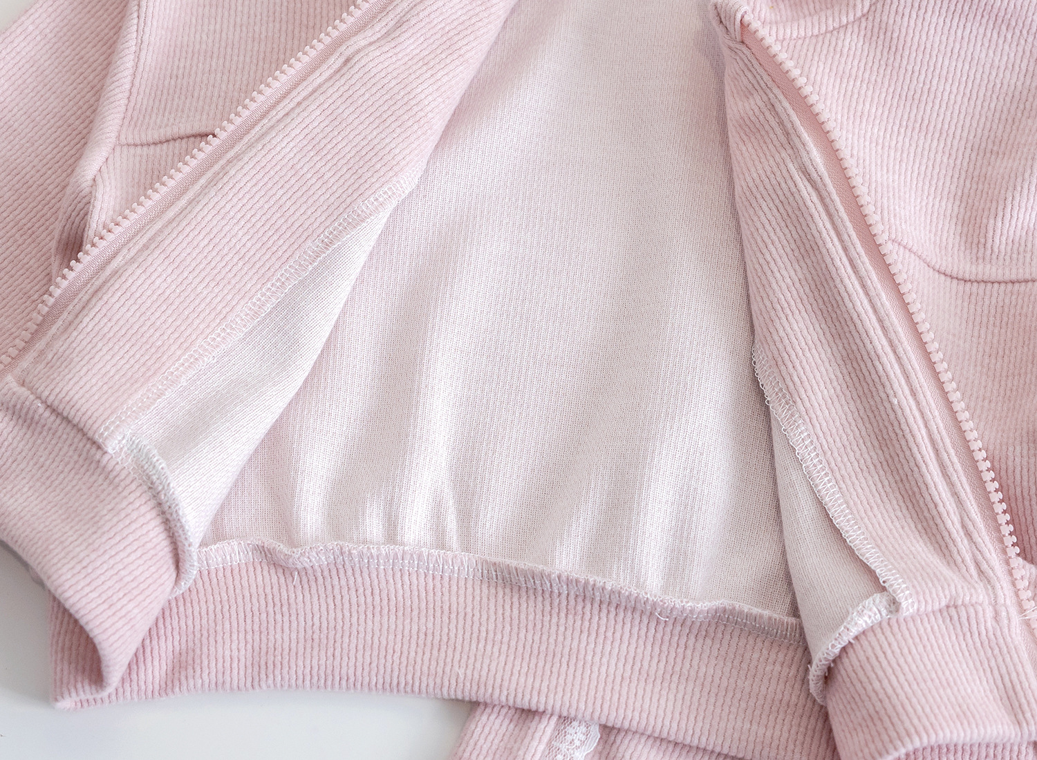 森系韩版秋季装可爱儿童女宝宝洋气兔耳蕾丝连帽运动卫衣两件套装详情9