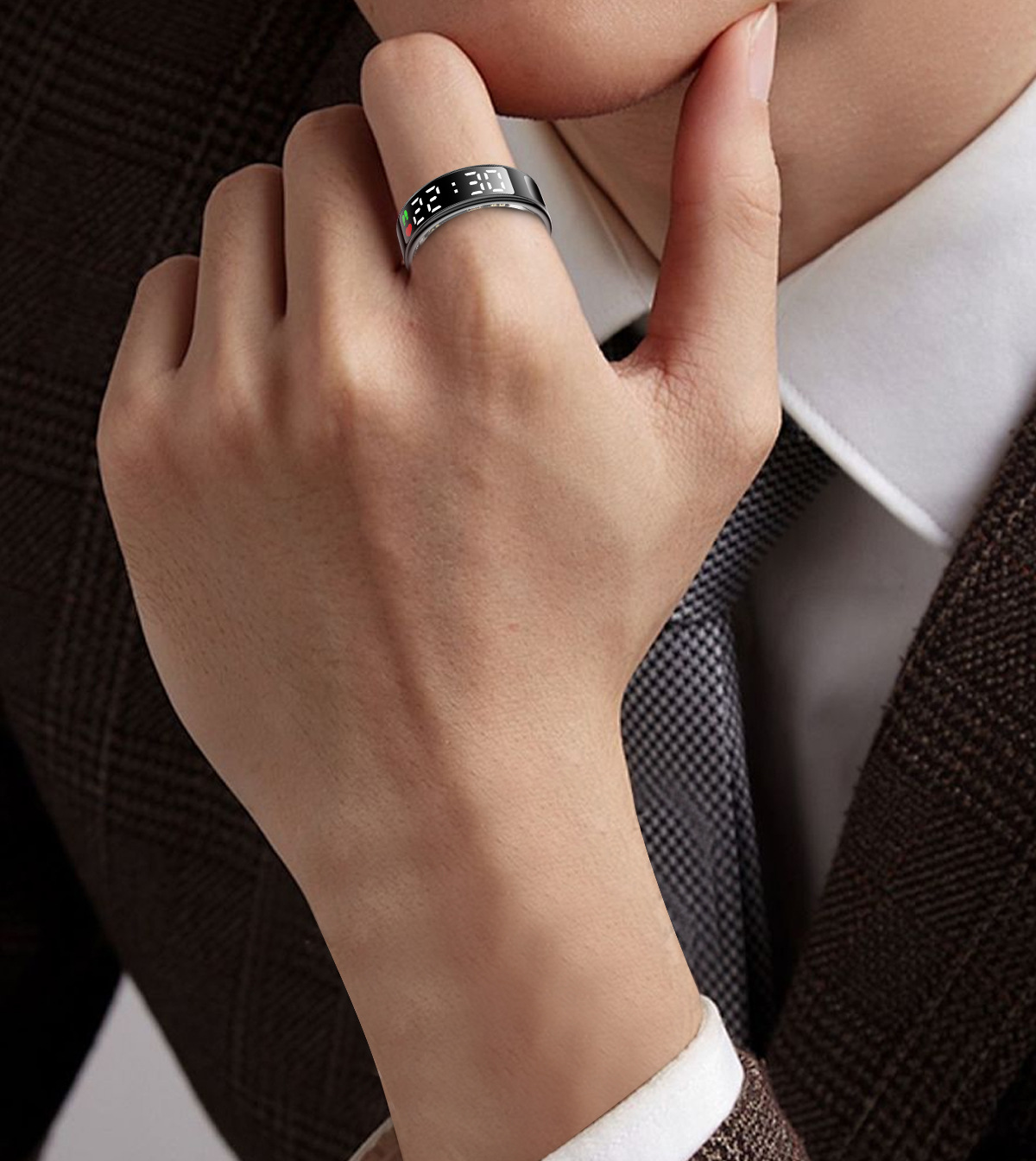 SR08智能戒指显示屏触摸心率计步睡眠运动刷抖音TK电子书遥控拍照详情19