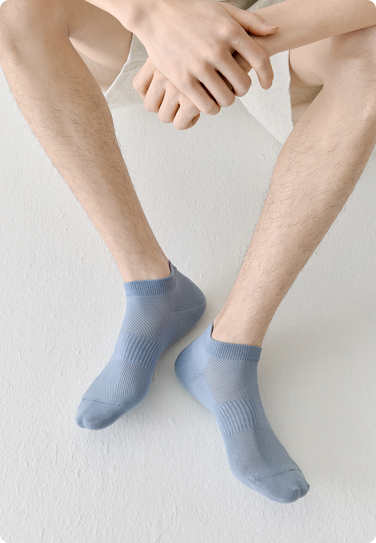 男士船袜纯棉春夏薄款网眼透气吸汗防臭短袜休闲运动全棉不掉跟详情24