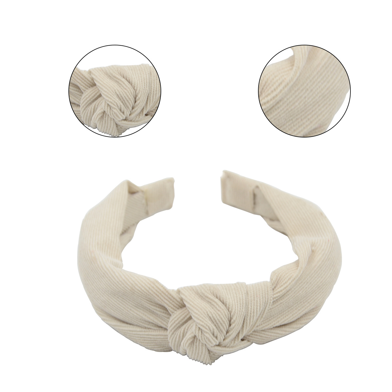 Qiwei Accessories Exclusive European and American cross-border Amazon simple and fashionable adult hair accessories, cross-knotted fabric compression hair bands, hair accessories, headwear for women pic 7