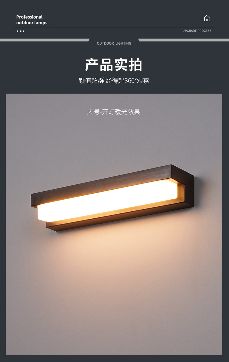 Solar lamps, outdoor courtyard lamps, high-pole street lamps, household lighting led, rural yard wall lamps, ultra-bright floodlights pic 20