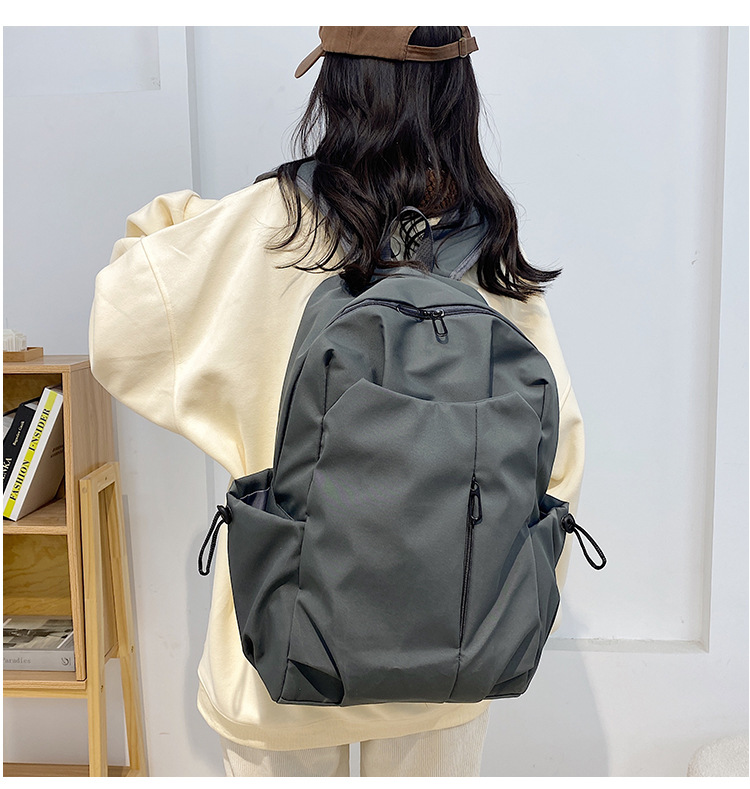 跨境新款双肩包大容量男女学生书包简约休闲短途出差商务电脑包详情44