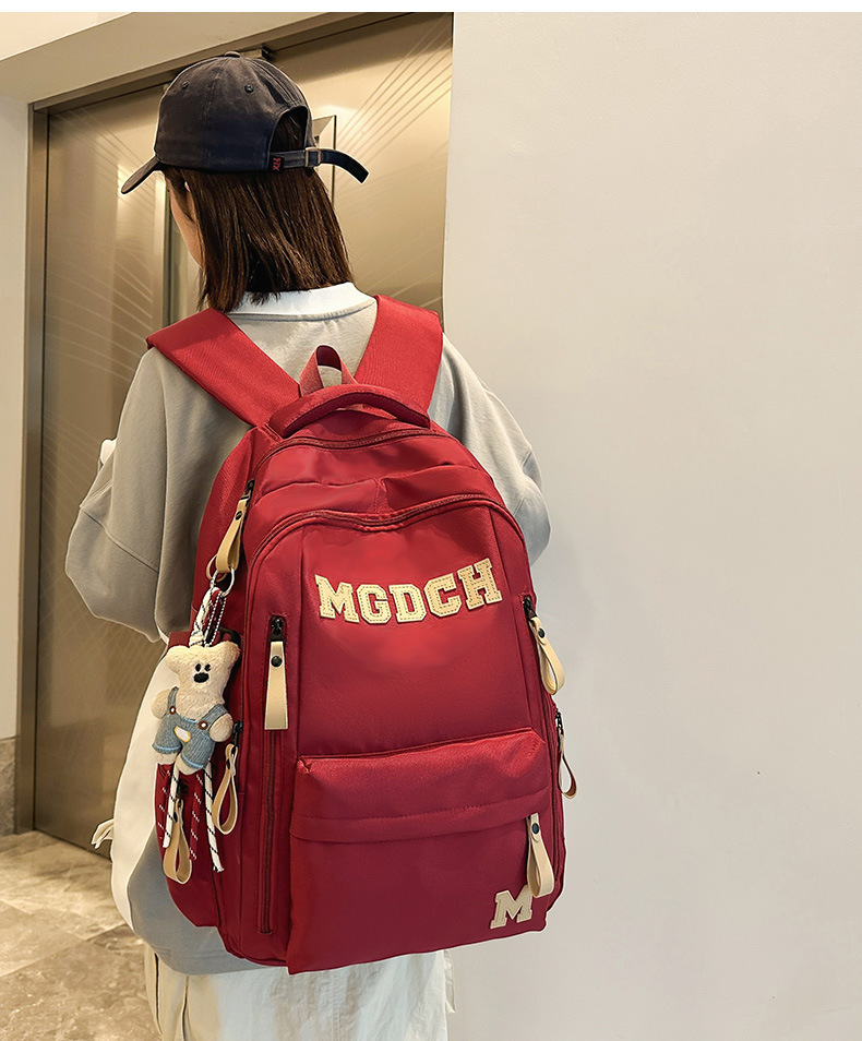 大容量多层书包初中生男女高中生双肩包减负护脊超轻便电脑背包详情3