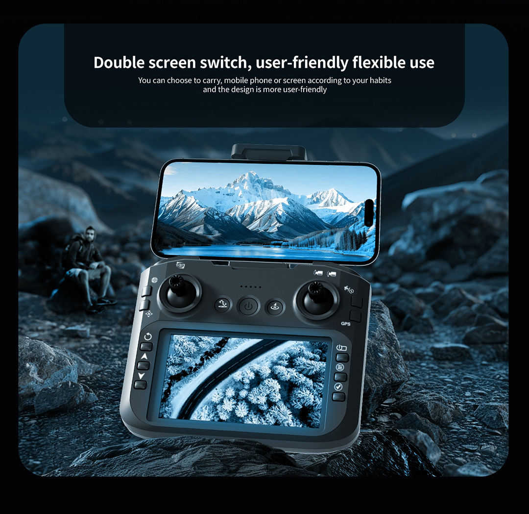 Z104 drone GPS return high-definition aerial photography aircraft with screen remote control obstacle avoidance, electrically adjustable remote control aircraft toy pic 17