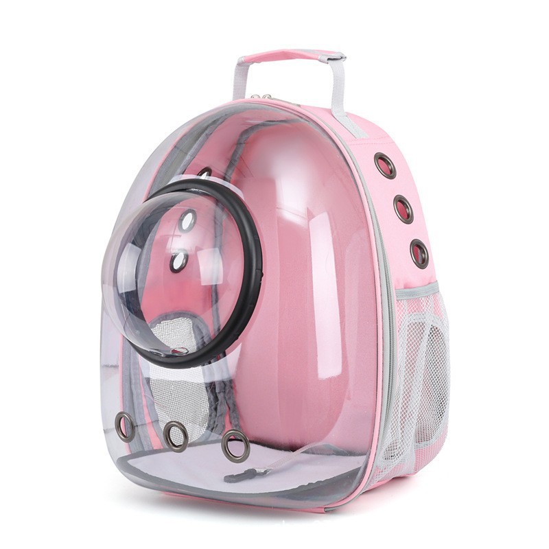 【 Customized Processing 】 Cat bag space capsule with protective cover, fully transparent, double-shoulder portable pet bag, highly breathable pic 3
