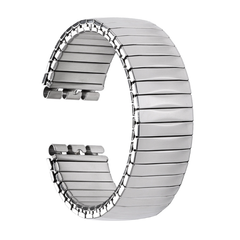Suitable for swatch stainless steel elastic watch band, frosted silver spring elastic watch band 17mm in stock pic 12
