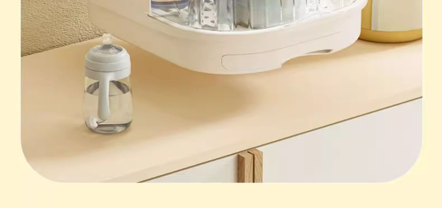 也雅奶瓶收纳盒宝宝餐具辅食碗筷沥水架婴儿收纳箱防尘沥干置物架详情16