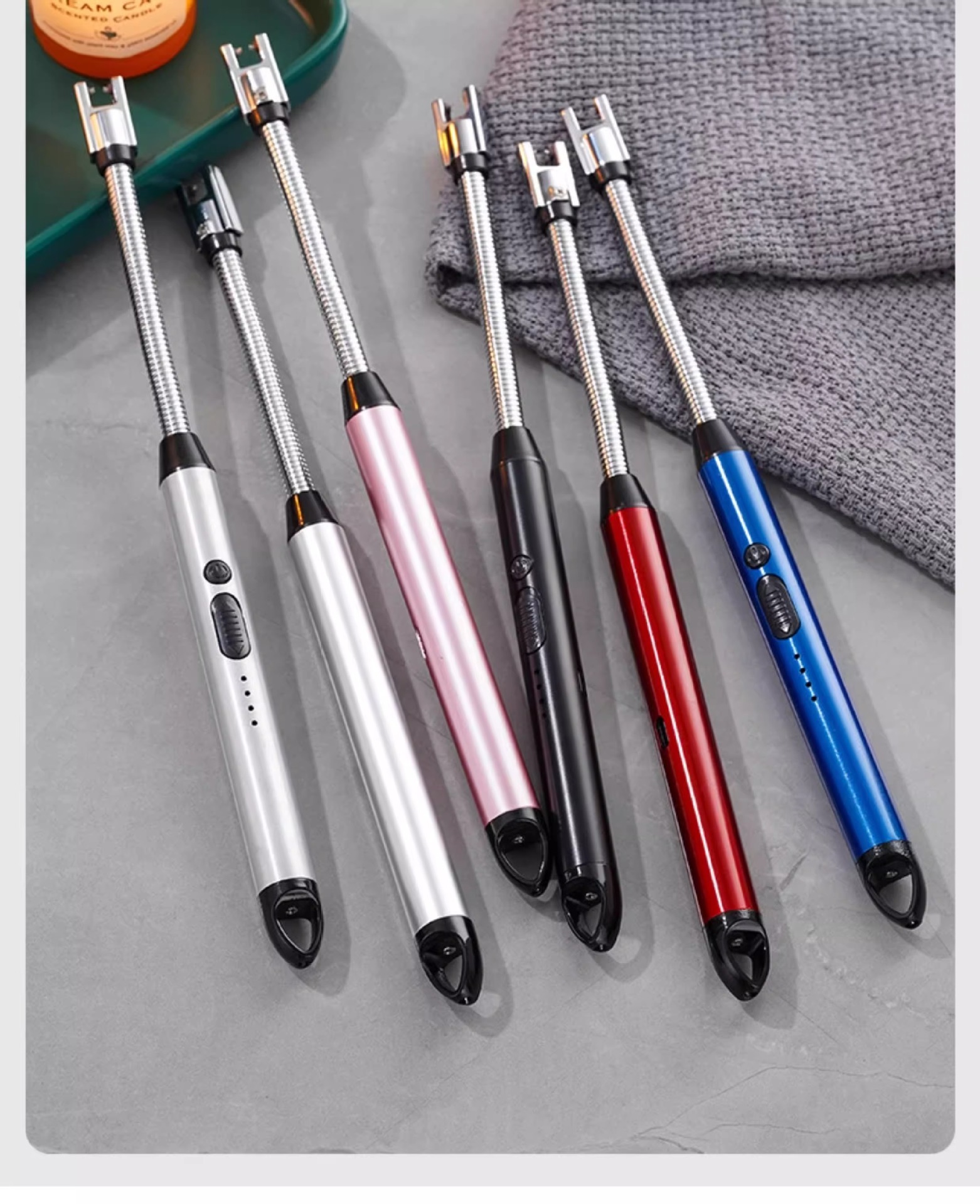 煤气灶脉冲点火器电子枪燃气灶打火机长手柄充电炮仗烟花鞭炮神器详情20