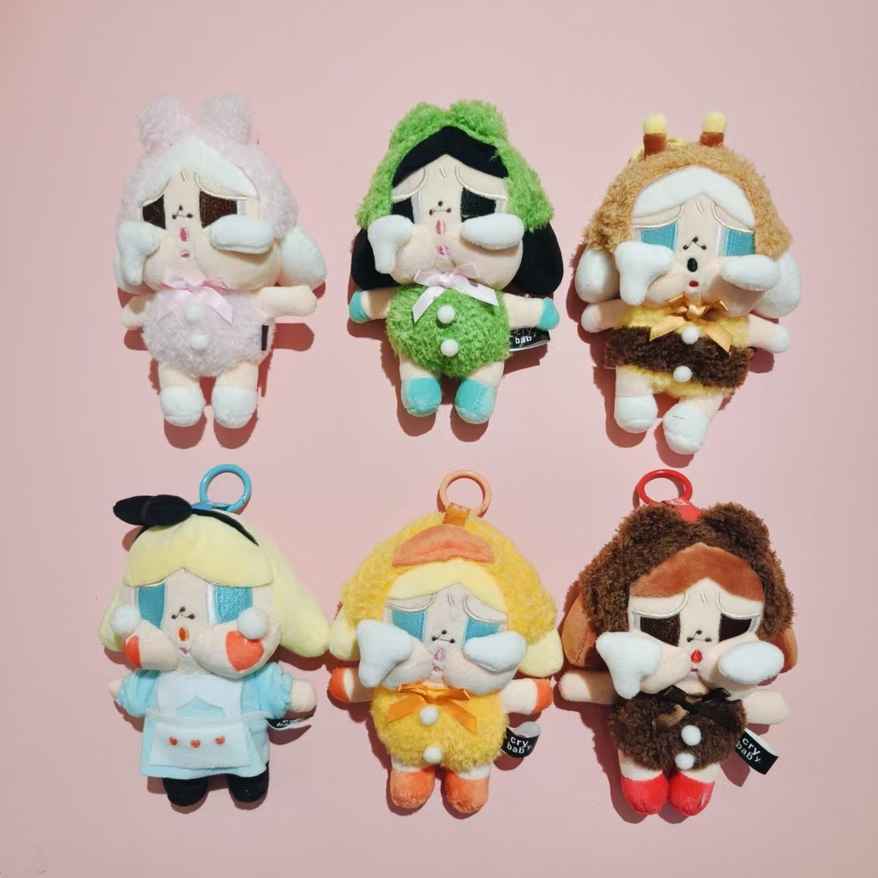 新款变身哭娃公仔crybaby可爱泡泡玛特毛绒玩具挂件玩偶嘟嘟女孩详情1