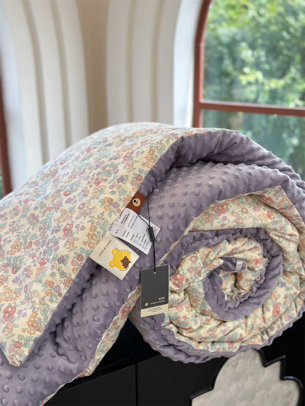 13372 All-cotton cartoon small floral print spring and autumn quilt soothing, bean quilt warm and fleece winter quilt core pic 63