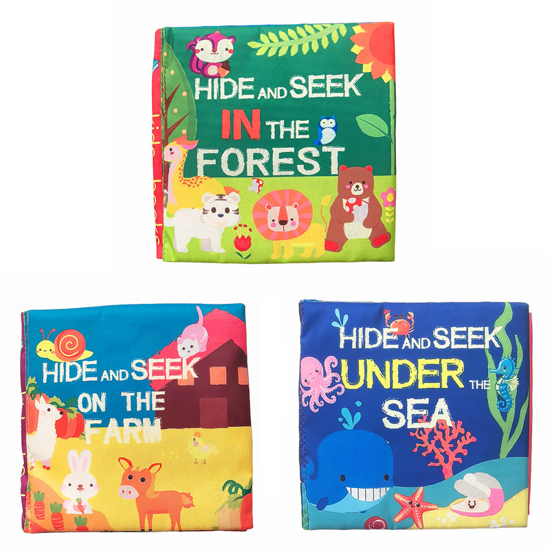 kidsbooks婴儿立体尾巴布书宝宝撕不烂安静布書动物尾巴布书厂家详情15