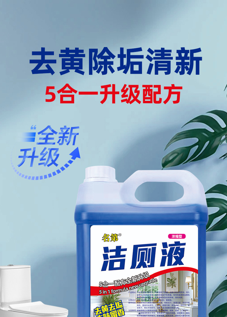 名第厂家直供大桶10斤洁厕液洁厕灵瓷砖卫生间马桶柠檬清香宾馆家详情1
